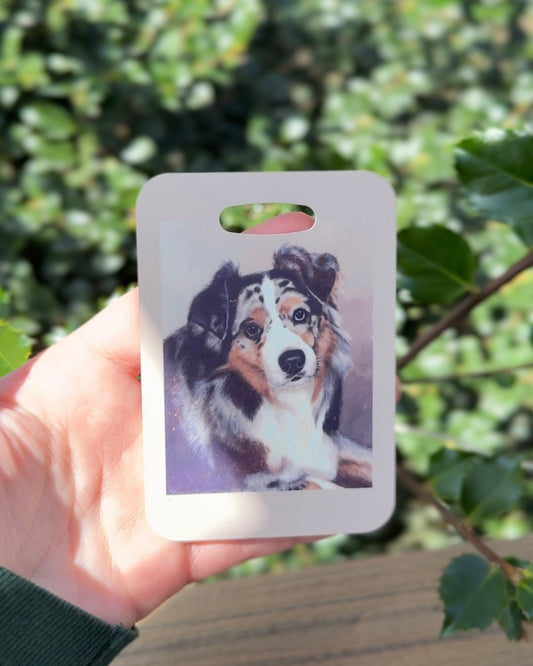 Australian Shepherd Dog Luggage Tag
