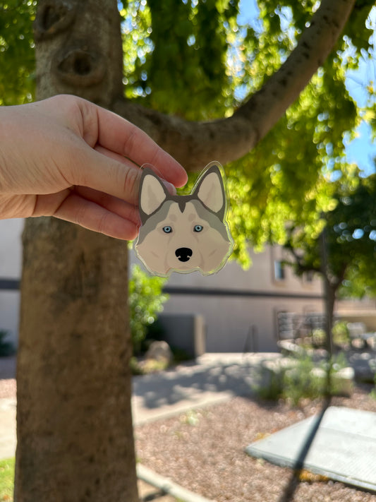 Alaskan Husky Dog Clip 2.5in