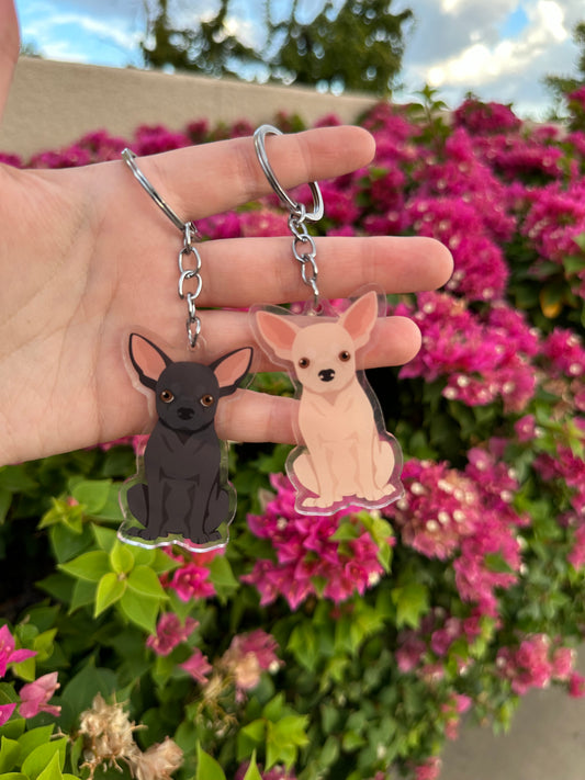 Chihuahua Dog 2.5in Acrylic Keychain