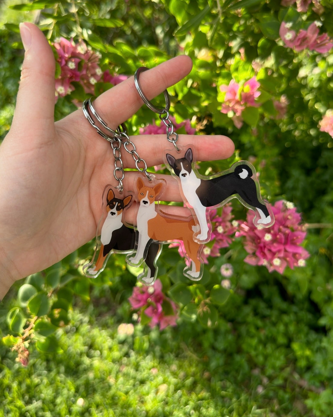 Basenji Dog 2.5in Acrylic Keychain