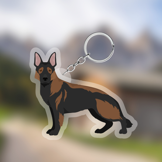 German Shepherd Dog 2.5in Acrylic Keychain