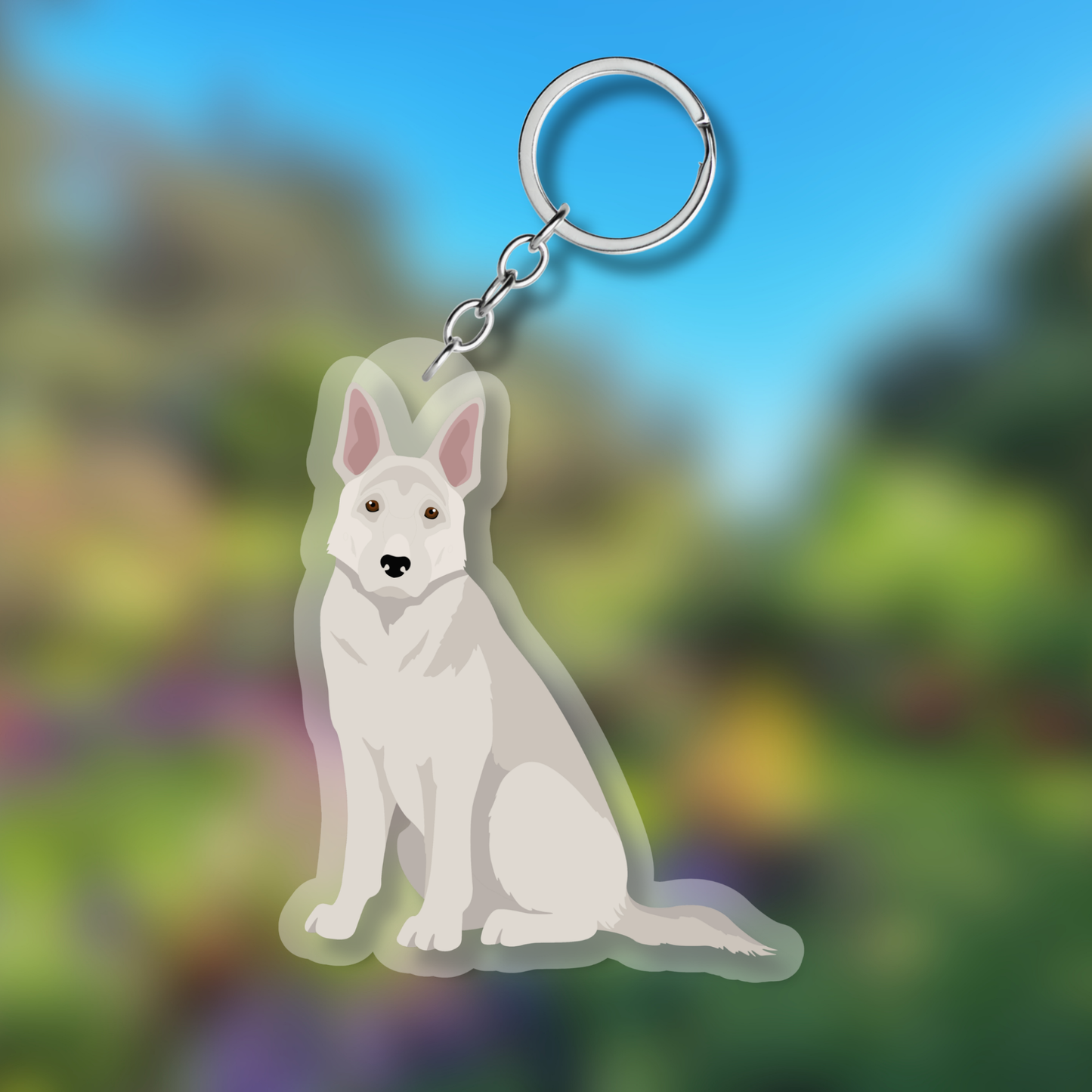 German Shepherd Dog 2.5in Acrylic Keychain