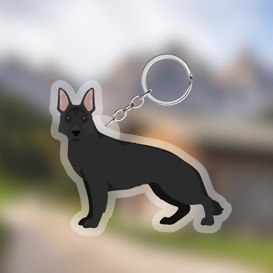 German Shepherd Dog 2.5in Acrylic Keychain