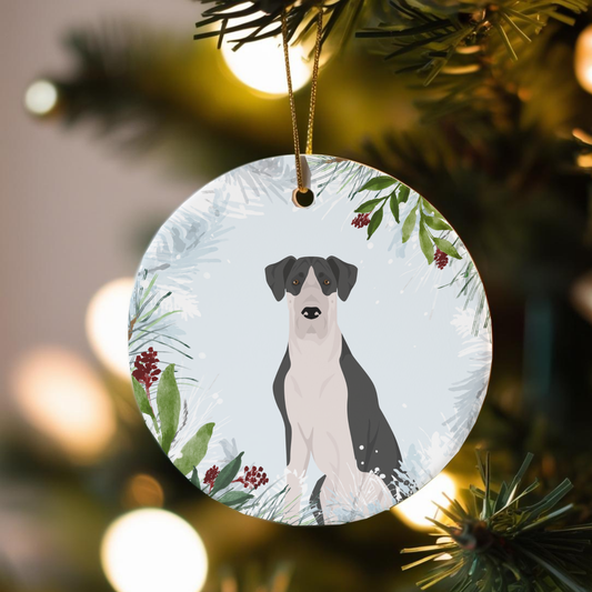 Great Dane Dog Ceramic Christmas Ornaments