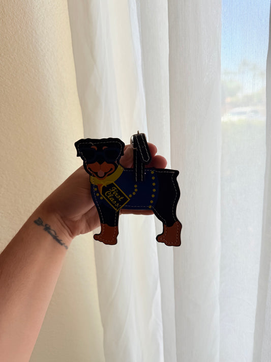 Rottweiler Dog Luggage Tag