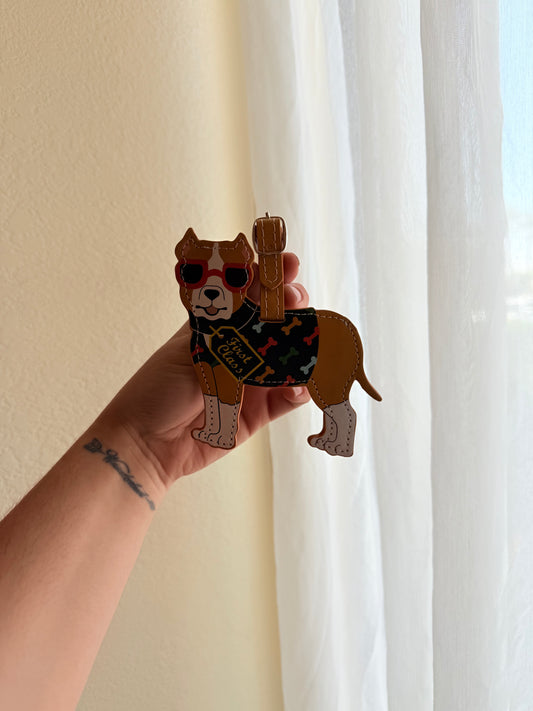 Pit Bull Dog Luggage Tag