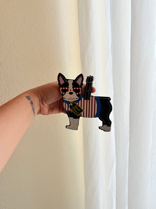 Boston Terrier Dog Luggage Tag