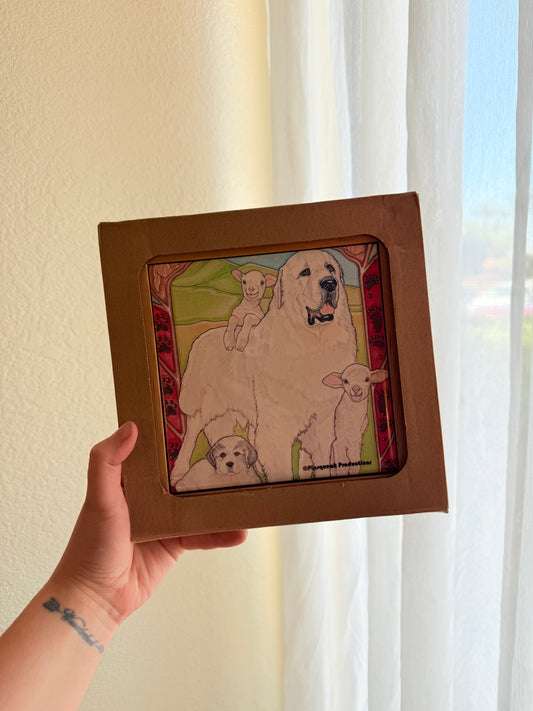 Great Pyrenees Dog Trivet