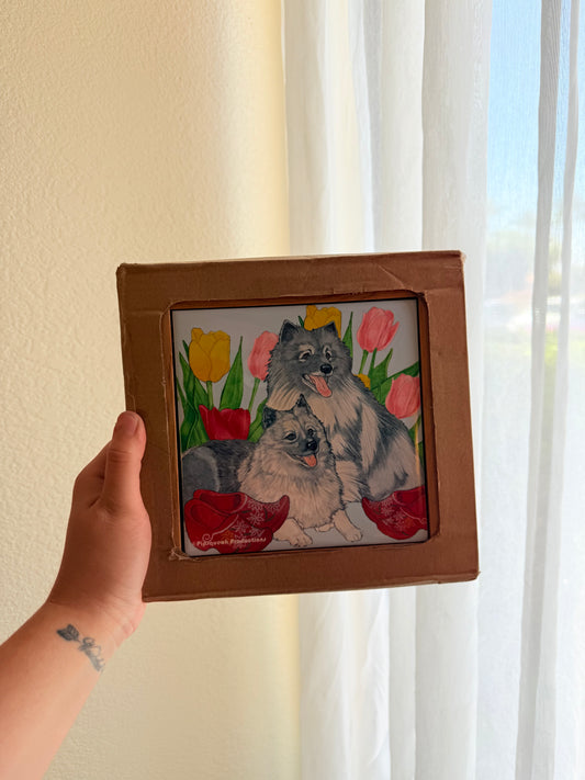 Keeshond Dog Trivet