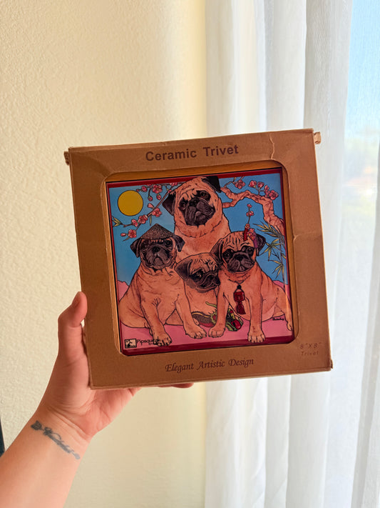 Pug Dog Trivet