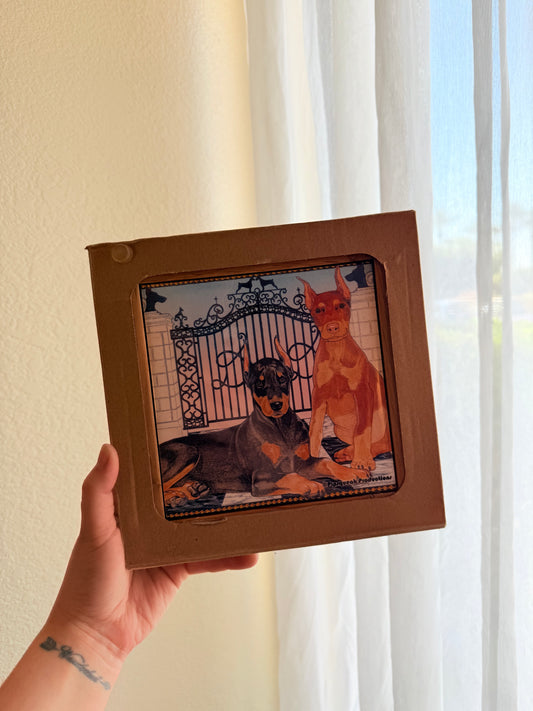 Doberman Pinscher Dog Trivet