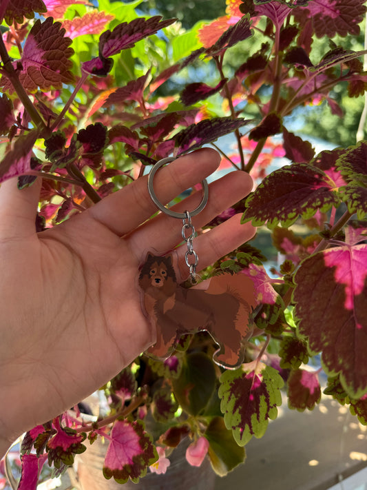 Eurasier Dog 2.5in Acrylic Keychain