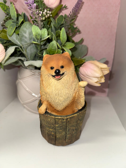 Pomeranian Dog Figurine