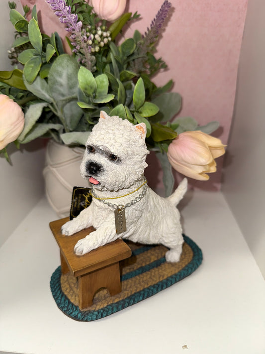 West Highland White Terrier Dog Figurine
