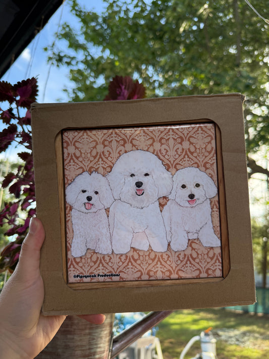 Bichon Frise Dog Trivet