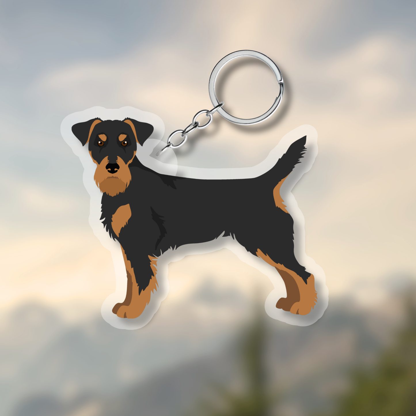 Jagdterrier Dog 2.5in Acrylic Keychain