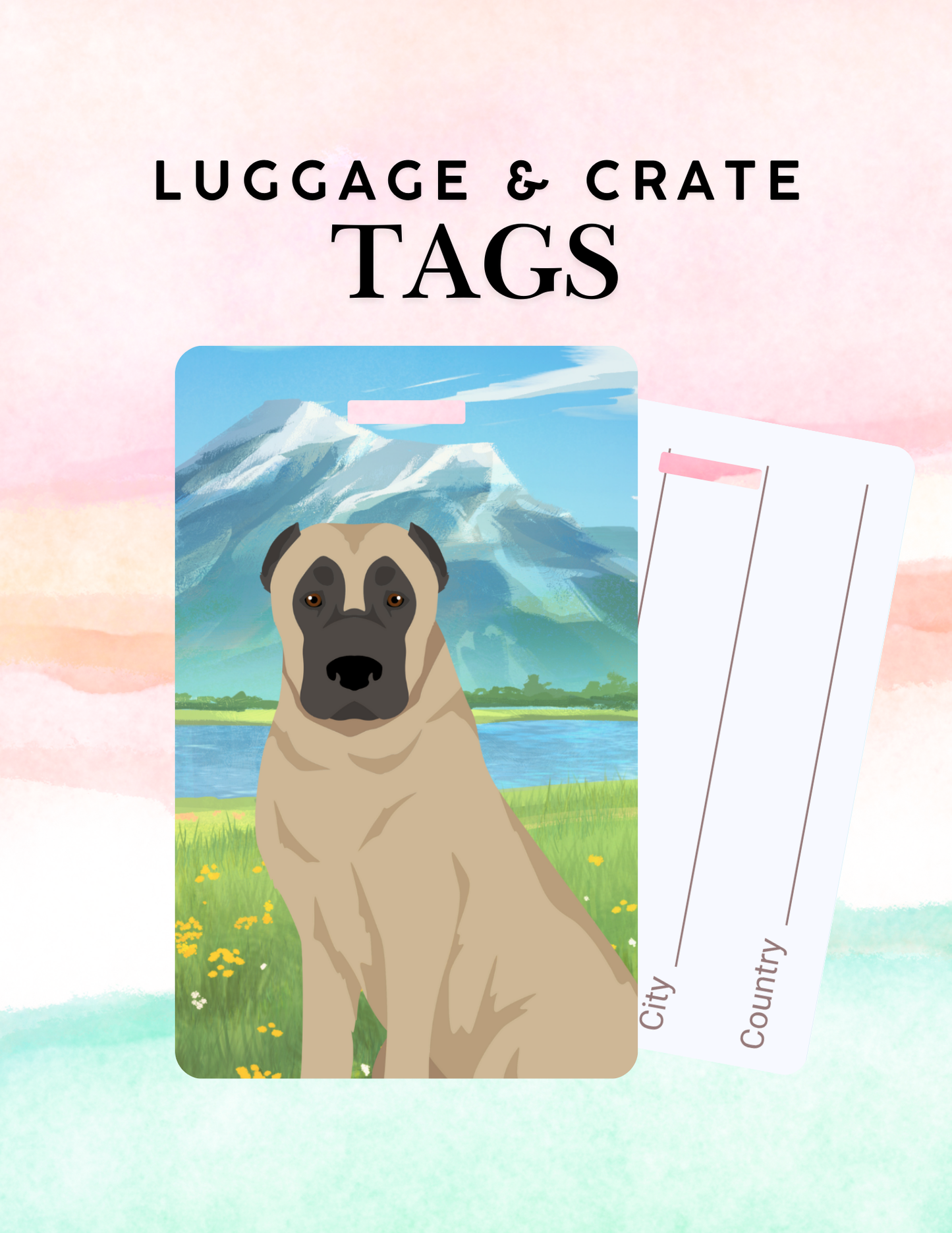 Kangal Dog Metal Luggage/ Crate Tag