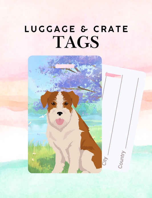 Kromfohrlander Dog Metal Luggage/ Crate Tag