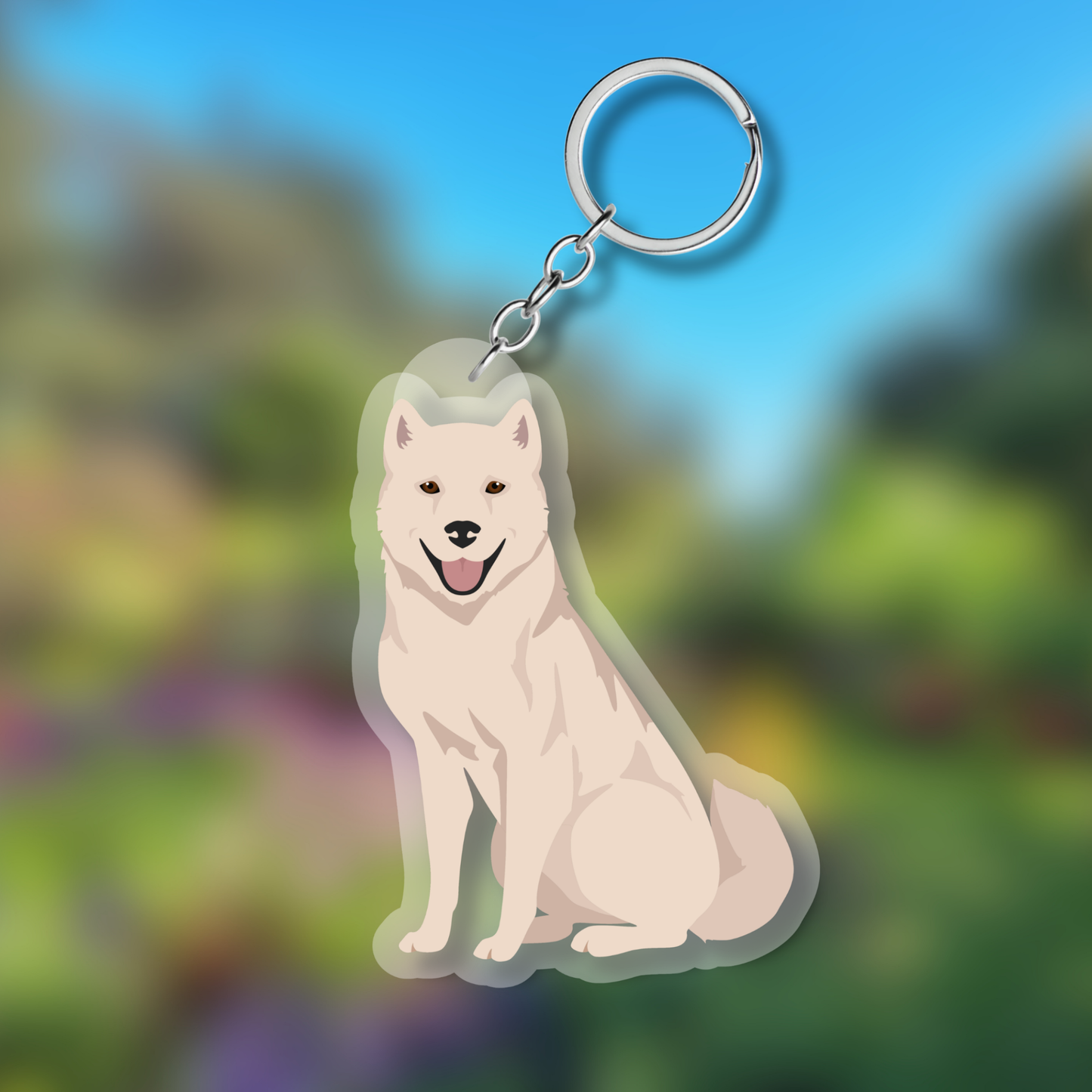 Kishu Ken Dog 2.5in Acrylic Keychain