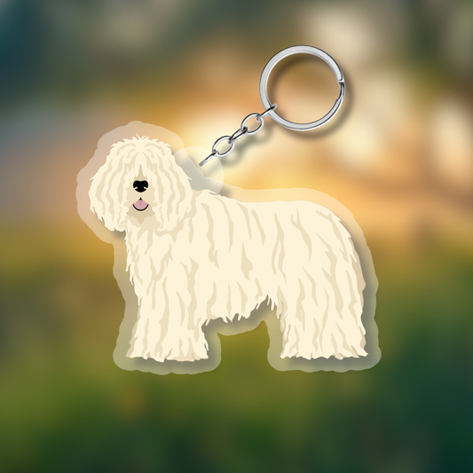 Komondor Dog 2.5in Acrylic Keychain