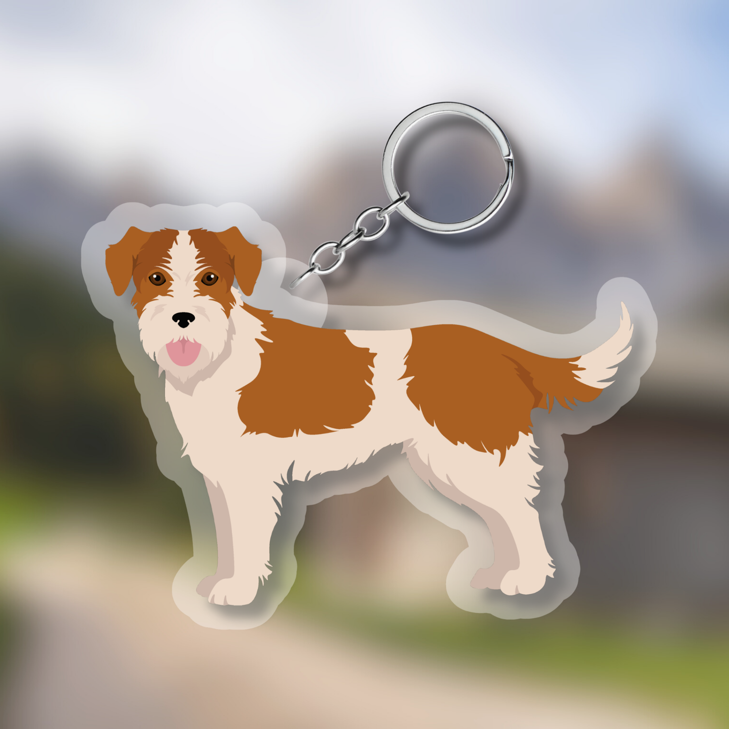 Kromfohrlander Dog 2.5in Acrylic Keychain