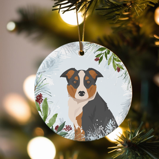 McNab Dog Ceramic Christmas Ornaments