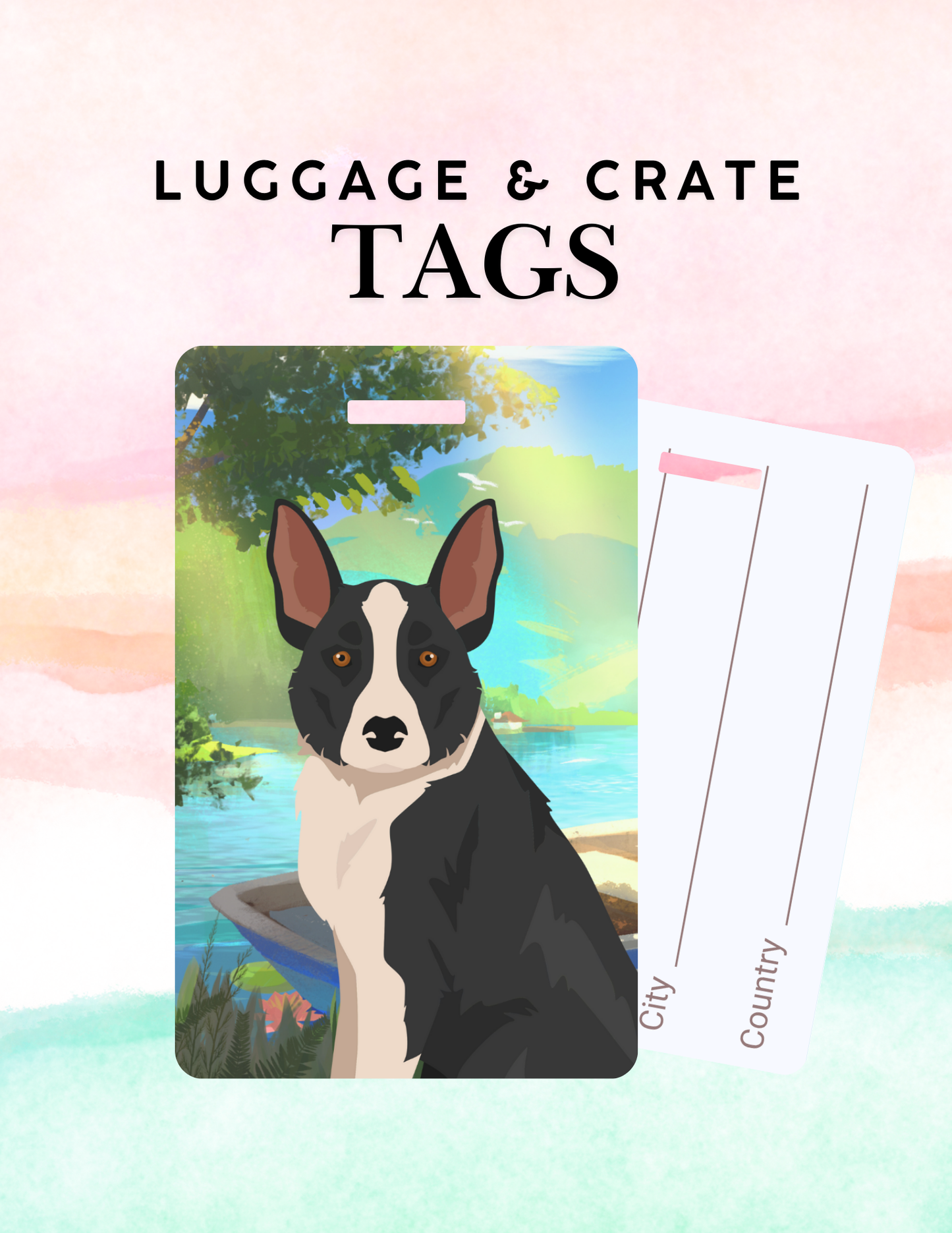 McNab Dog Metal Luggage/ Crate Tag