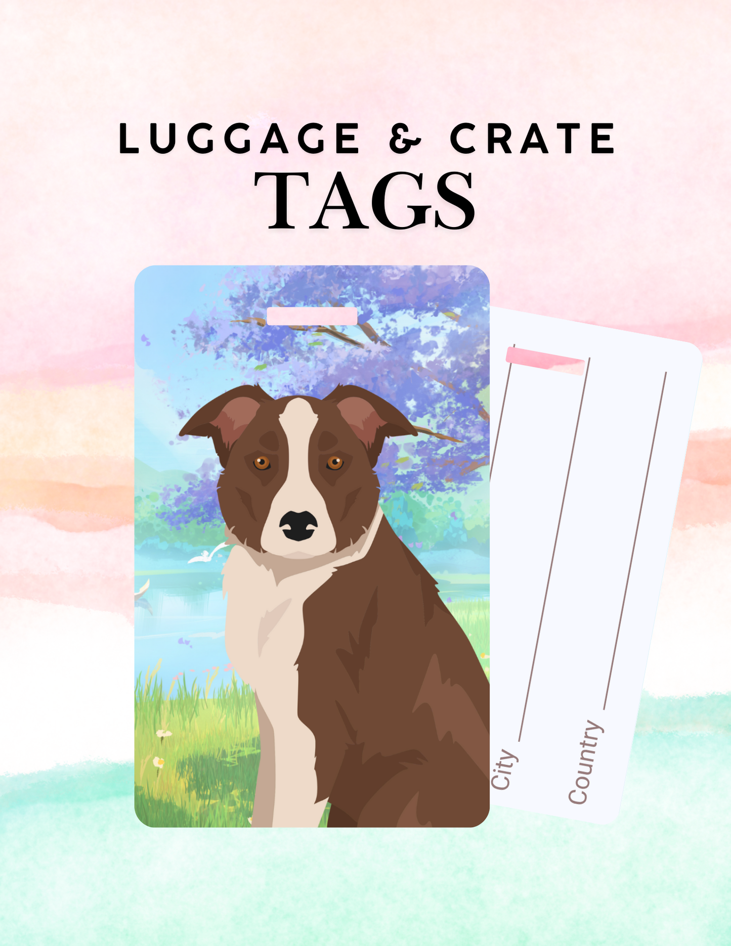 McNab Dog Metal Luggage/ Crate Tag