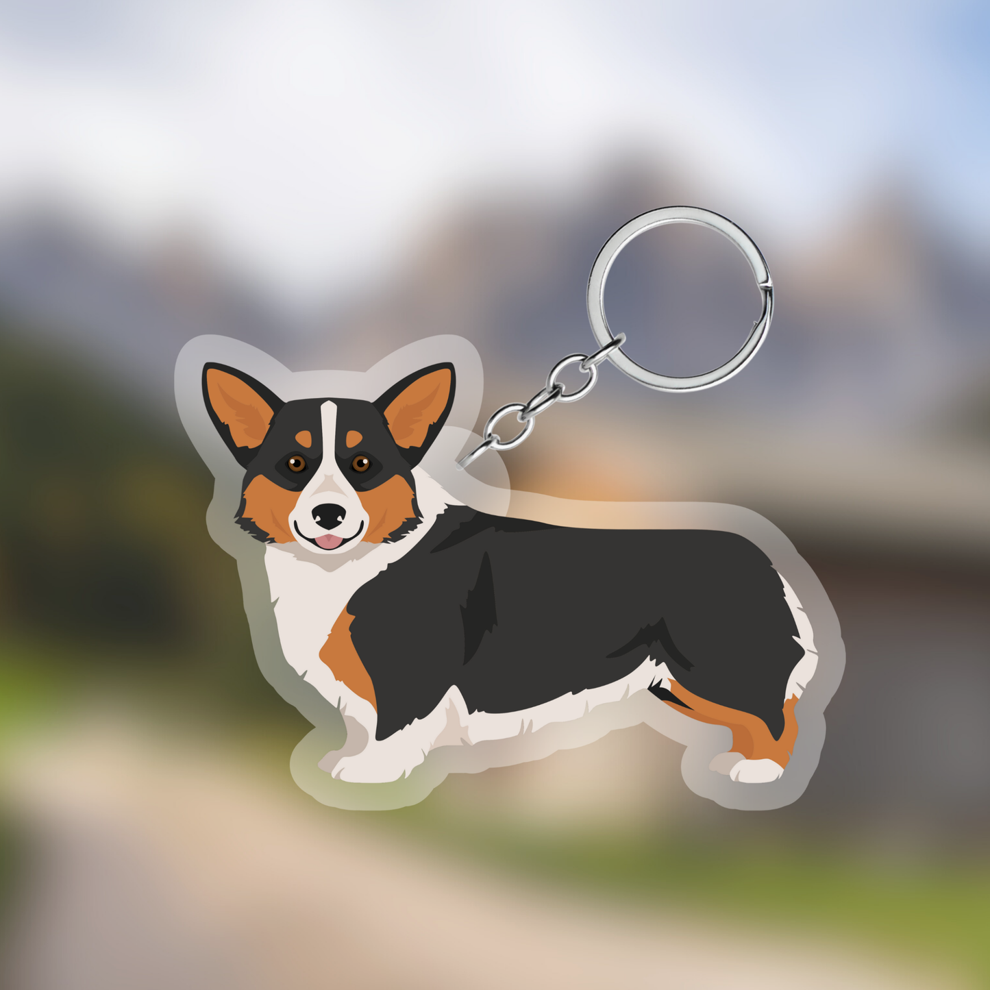 Pembroke Welsh Corgi Dog 2.5in Acrylic Keychain