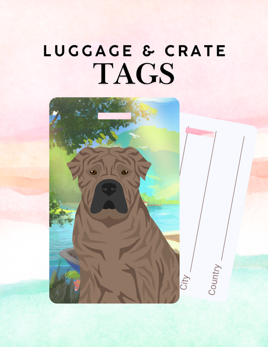 Presa Canario Dog Metal Luggage/ Crate Tag