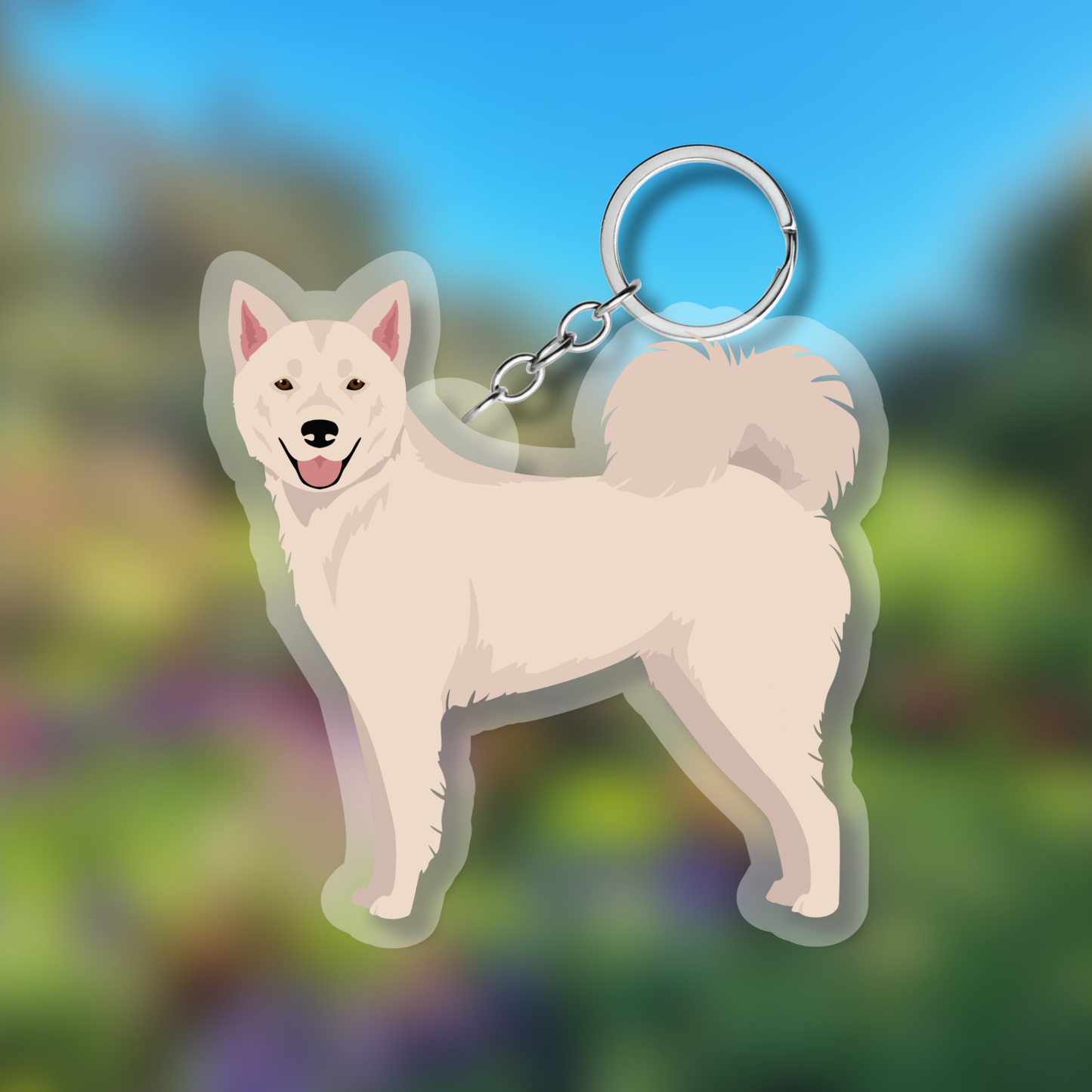 Pungsan Dog Dog 2.5in Acrylic Keychain