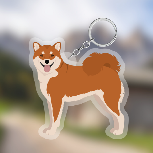 Shiba Inu Dog 2.5in Acrylic Keychain