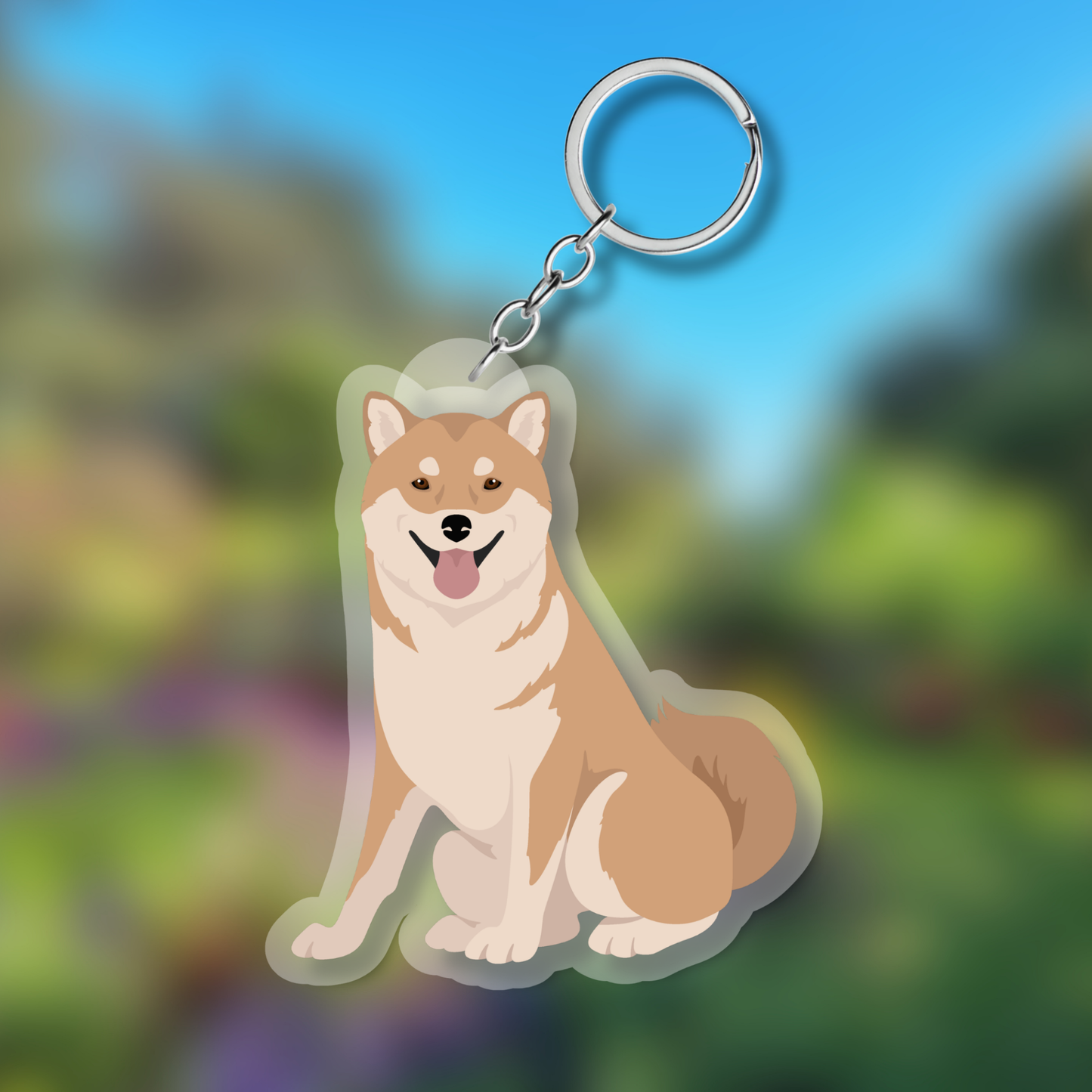 Shiba Inu Dog 2.5in Acrylic Keychain