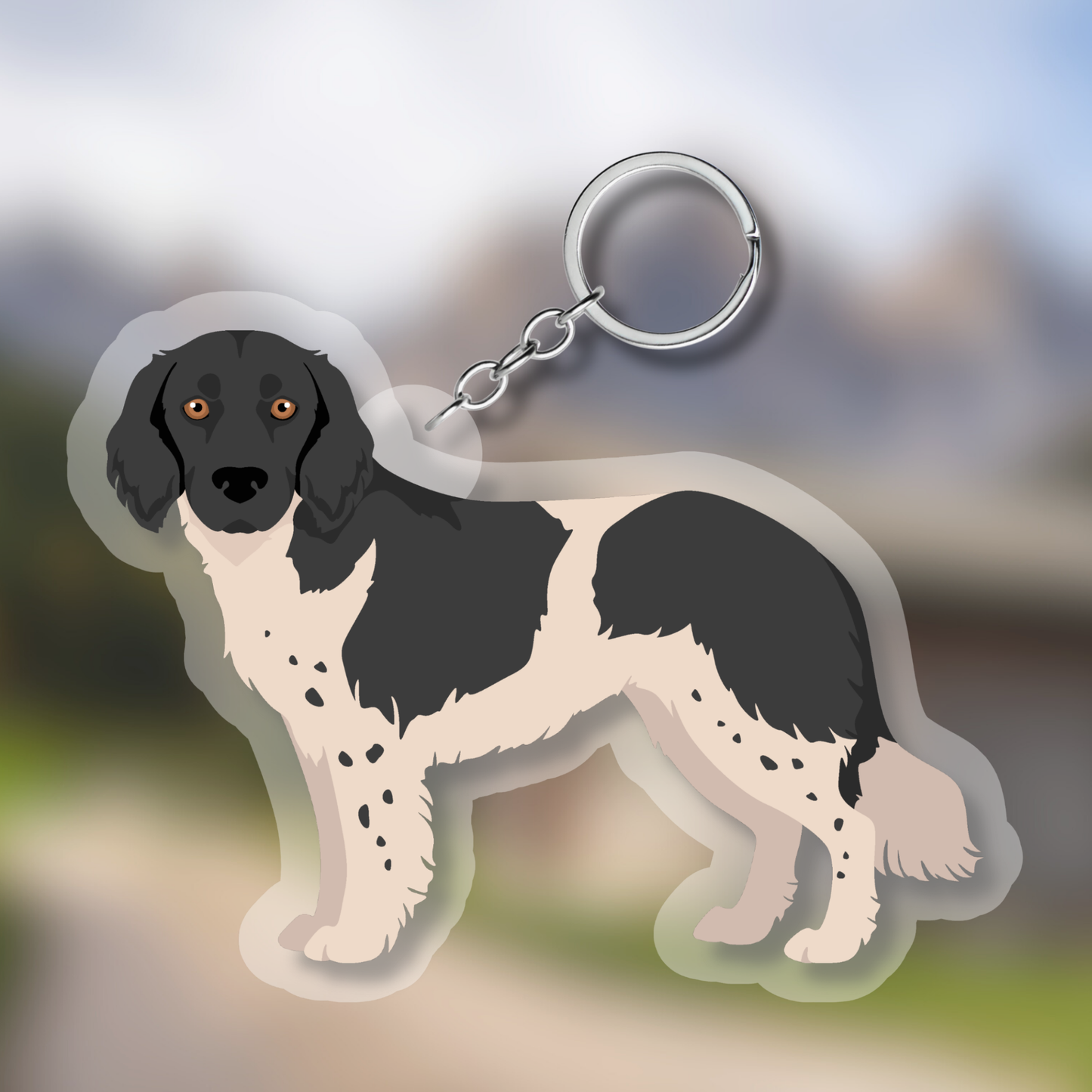 Stabyhoun Dog 2.5in Acrylic Keychain