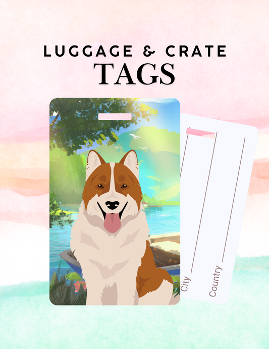Thai Bangkaew Dog Metal Luggage/ Crate Tag