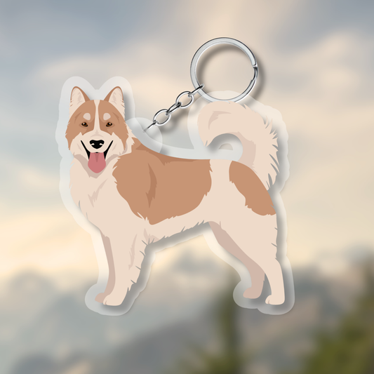 Thai Bangkaew Dog 2.5in Acrylic Keychain