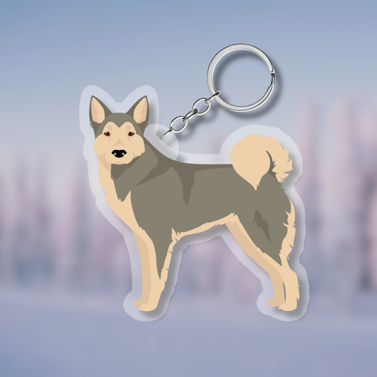West Siberian Laika Dog 2.5in Acrylic Keychain
